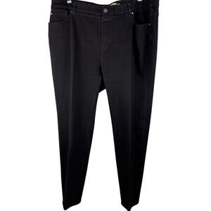 Soft Surroundings Straight Leg Jean, Size 2X or 22W, Black